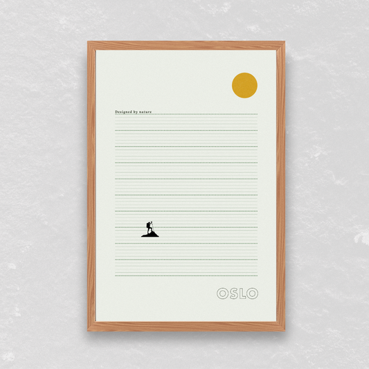 Oslo Sea Poster - Printed