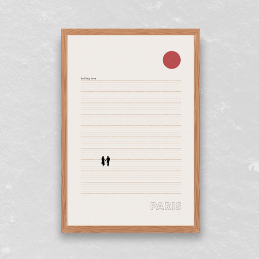 Paris Love Poster - Digital