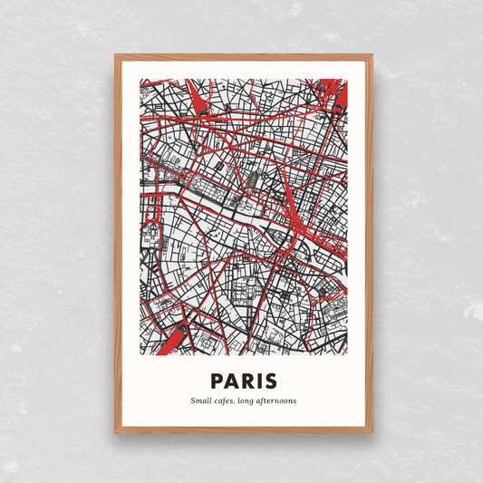 Paris City Map - Printed
