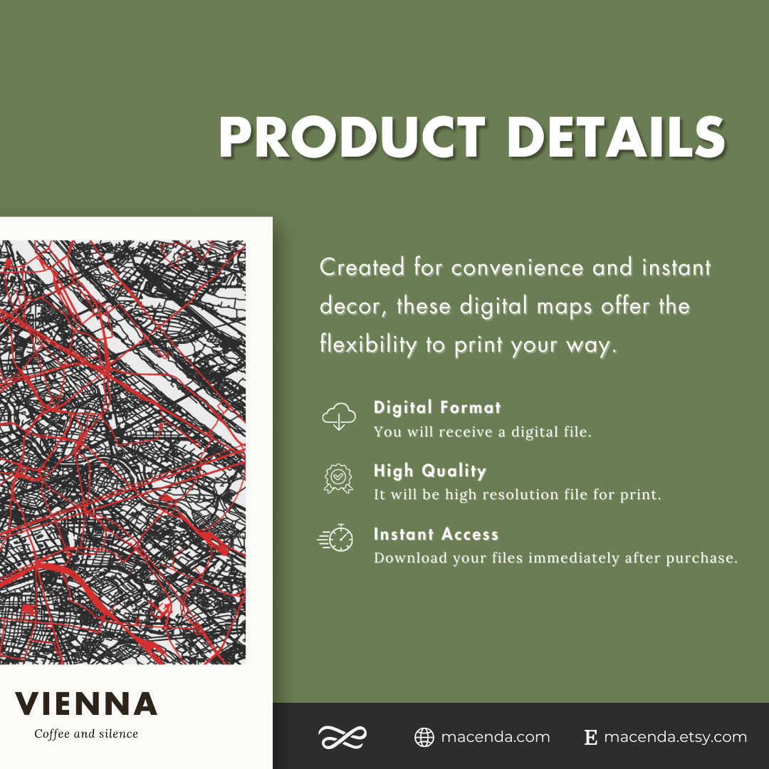 Vienna City Map - Digital