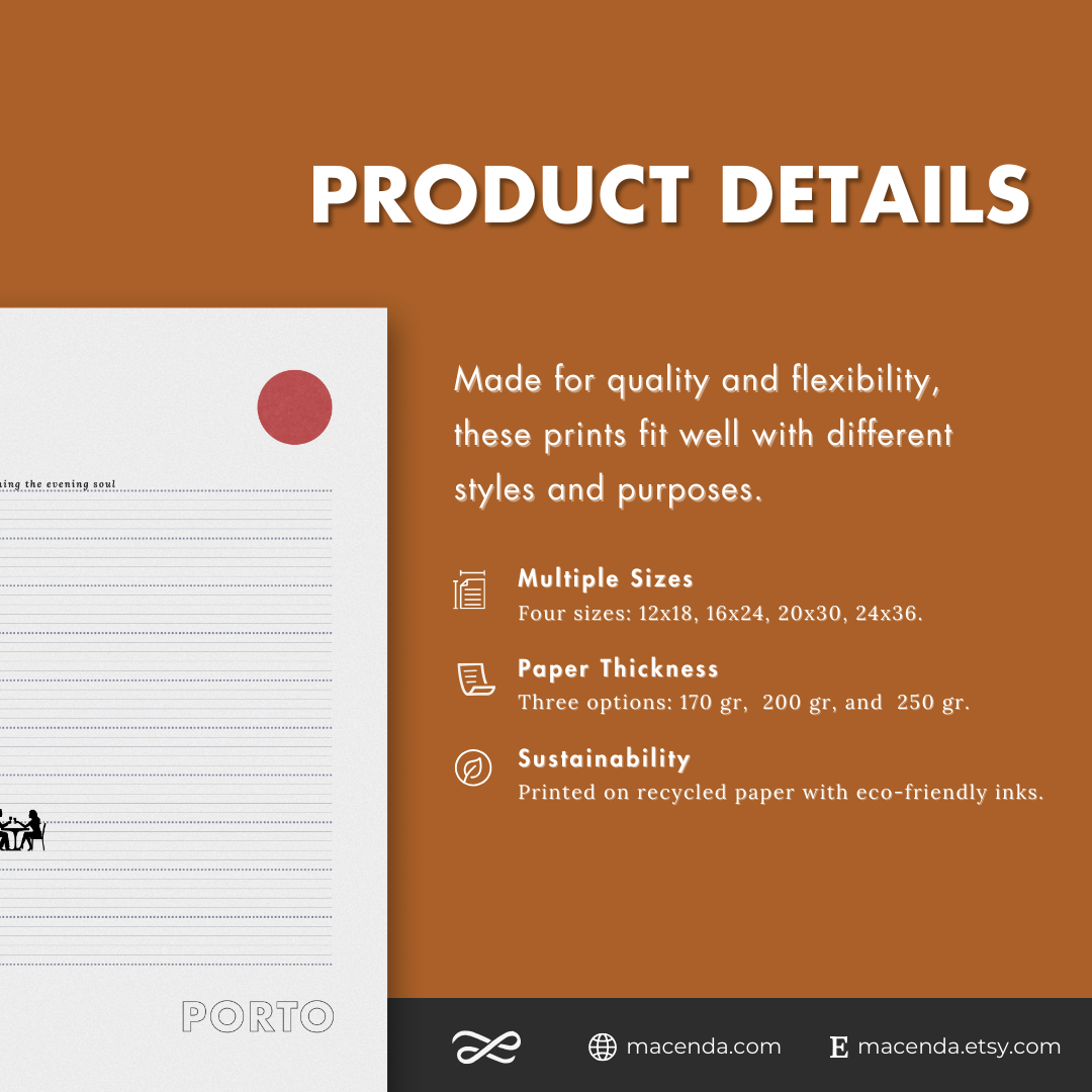 Porto Wine Poster - Printed