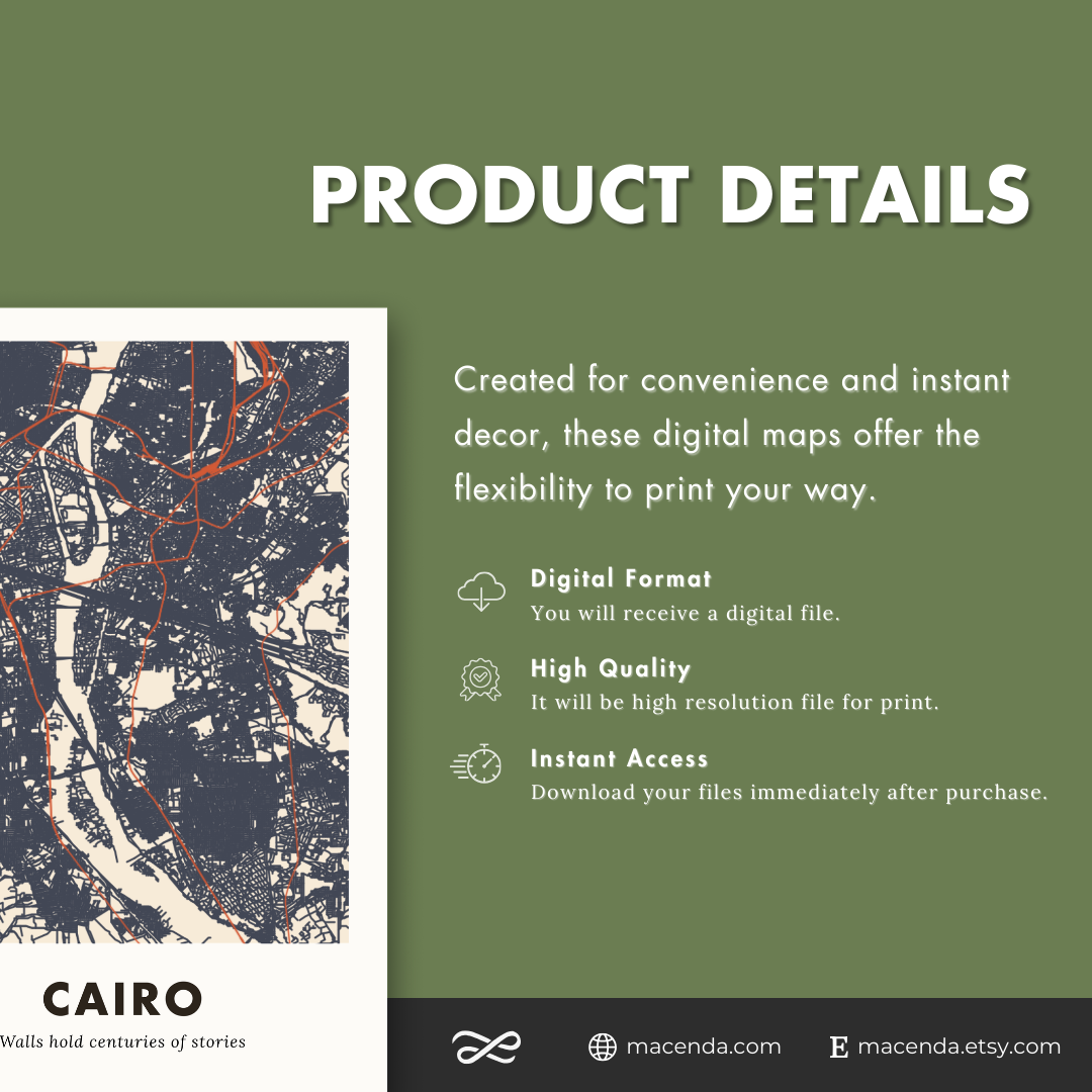 Cairo City Map - Digital