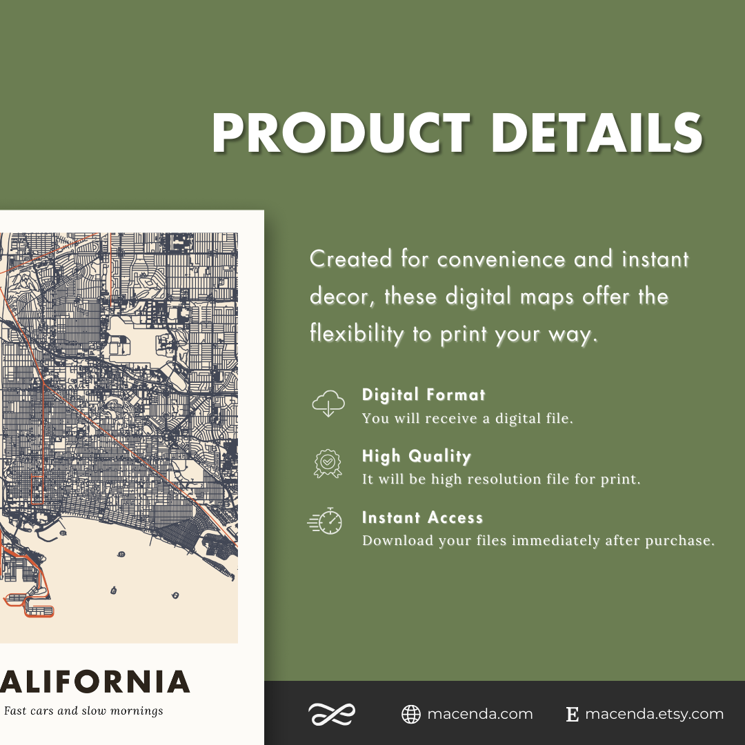 California City Map - Digital
