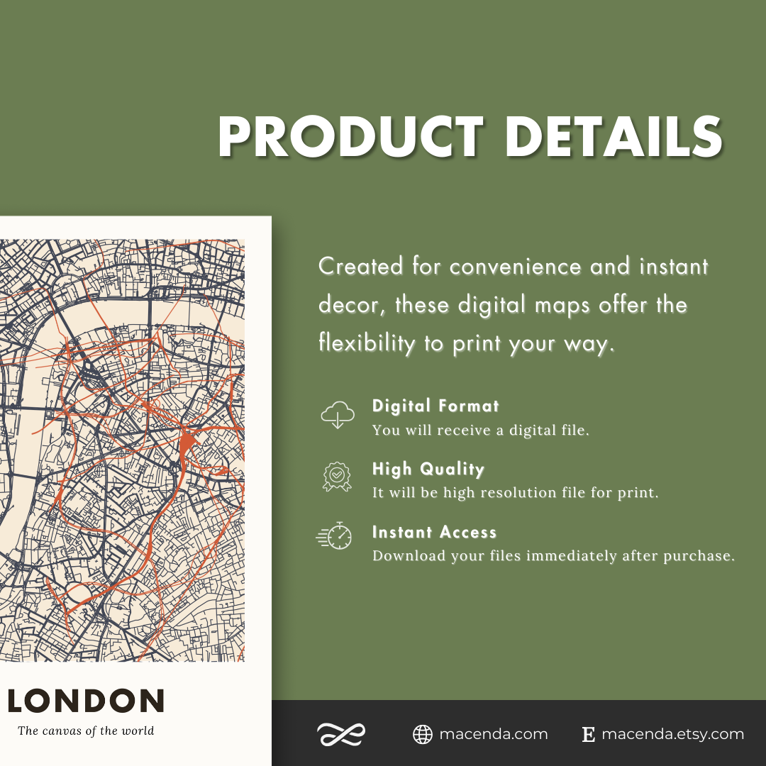 London City Map - Digital