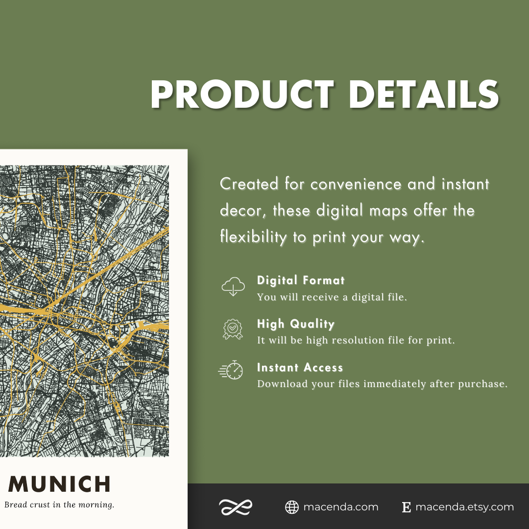 Munich City Map - Digital