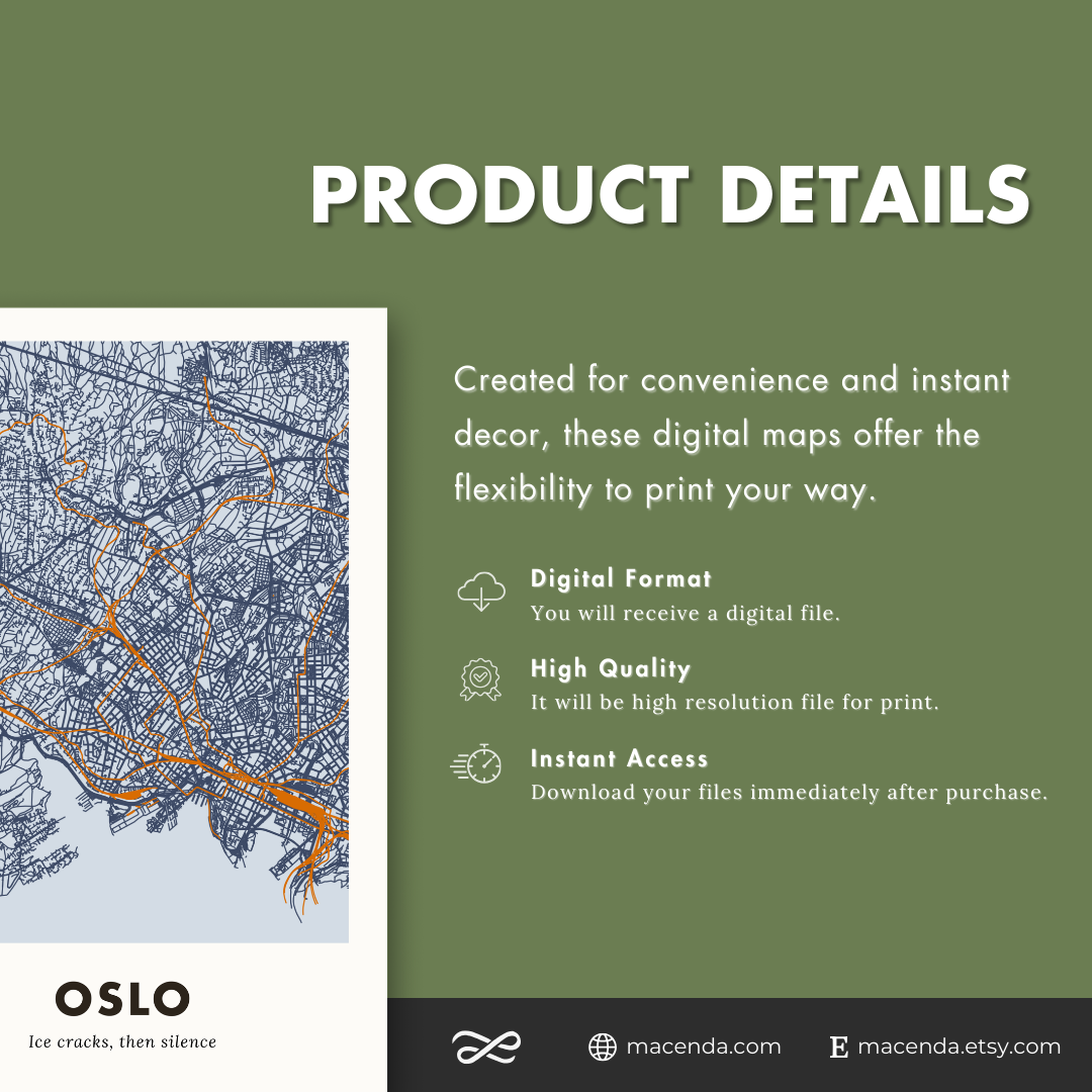 Oslo City Map - Digital