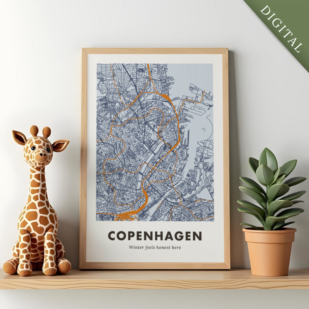 Copenhagen City Map - Digital