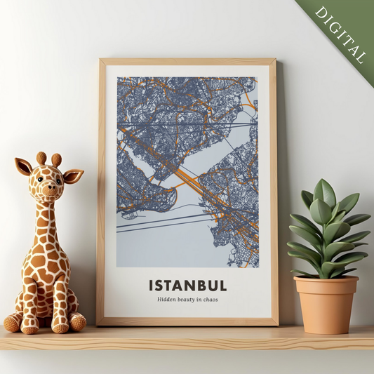Istanbul City Map - Digital