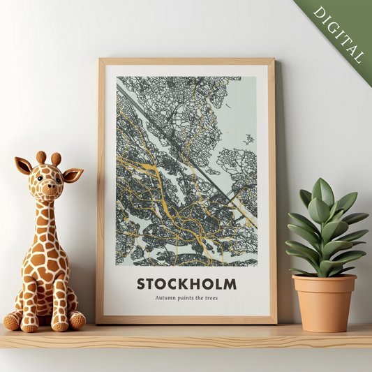 Stockholm City Map - Digital
