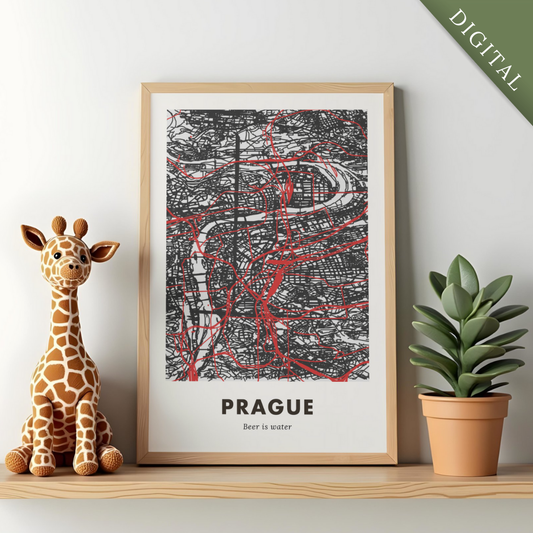 Prague City Map - Digital