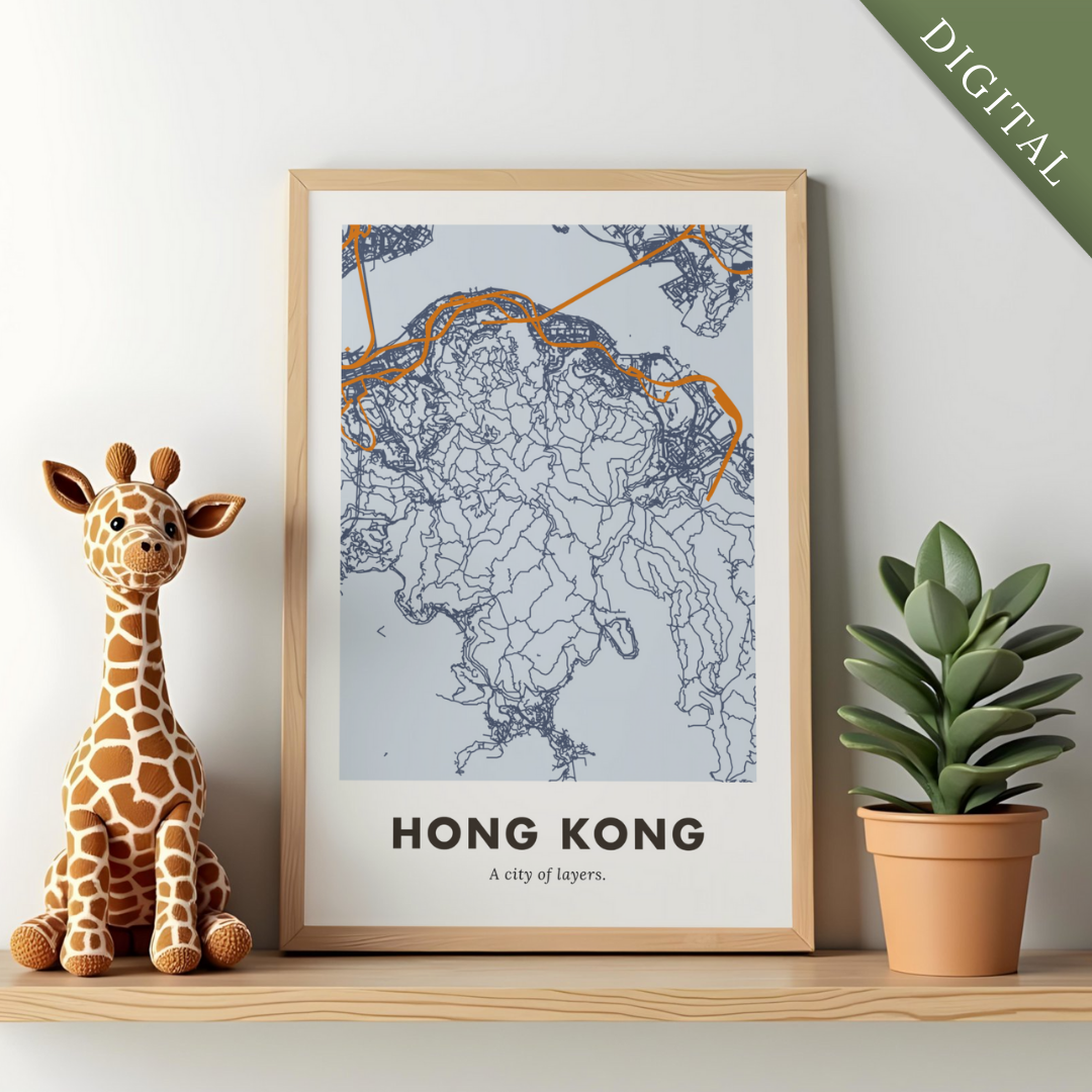 Hong Kong City Map - Digital