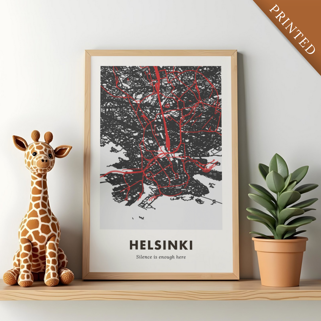 Helsinki City Map - Printed