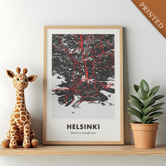 Helsinki City Map - Printed
