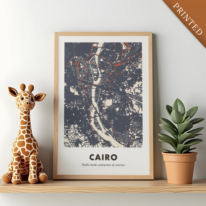 Cairo City Map - Printed