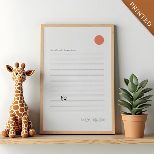 Madrid Stars Poster - Printed