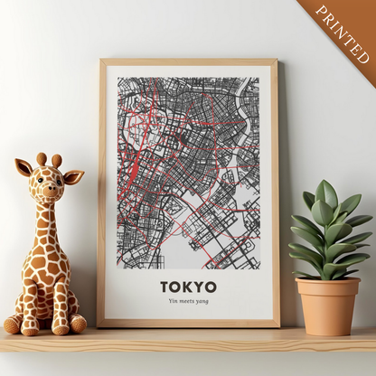 Tokyo City Map - Printed