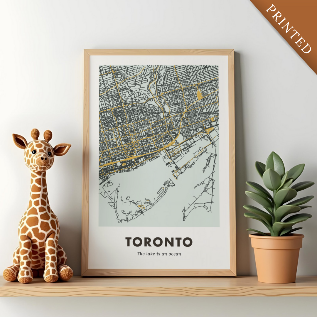 Toronto City Map - Printed