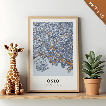 Oslo City Map - Printed