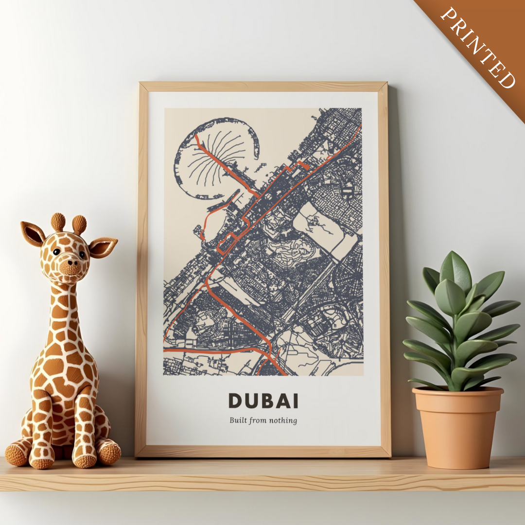 Dubai City Map - Printed