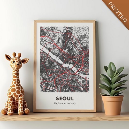 Seoul City Map - Printed