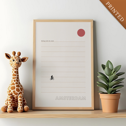 Amsterdam Riding Poster - Printed