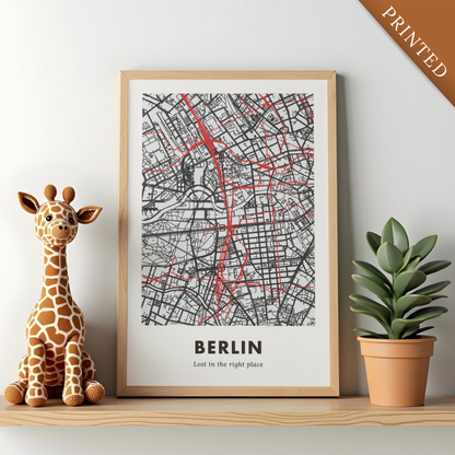 Berlin City Map - Printed