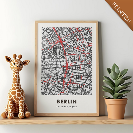 Berlin City Map - Printed