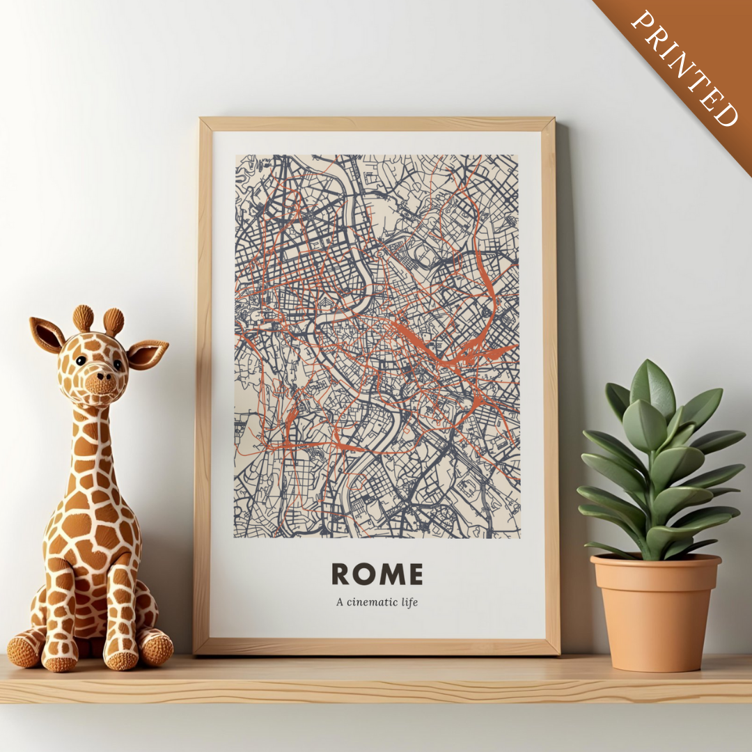 Rome City Map - Printed