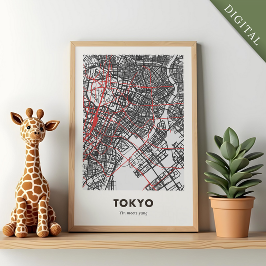 Tokyo City Map - Digital