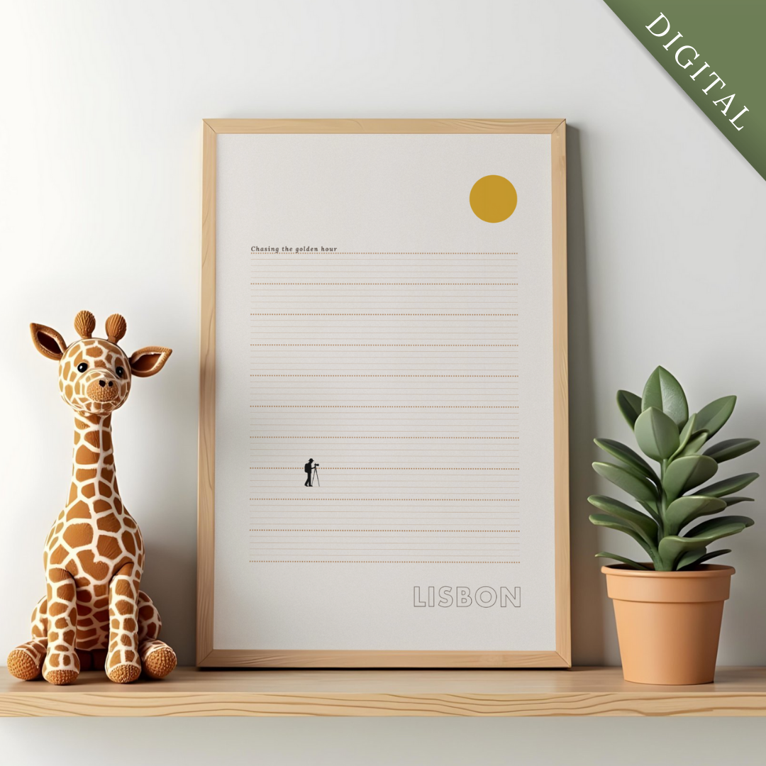 Lisbon Sunset Poster - Digital