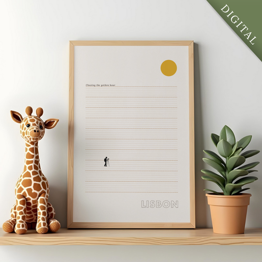 Lisbon Sunset Poster - Digital