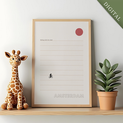 Amsterdam Riding Poster - Digital