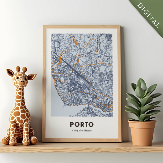 Porto City Map - Digital
