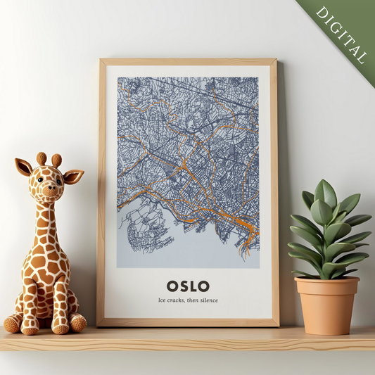 Oslo City Map - Digital
