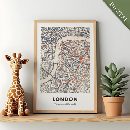 London City Map - Digital