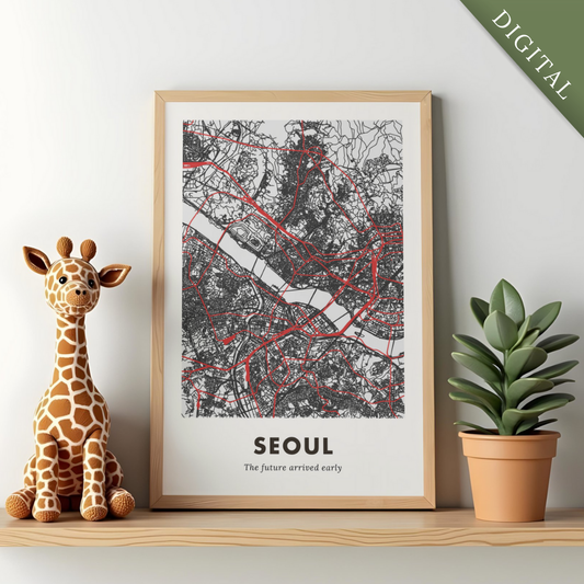 Seoul City Map - Digital