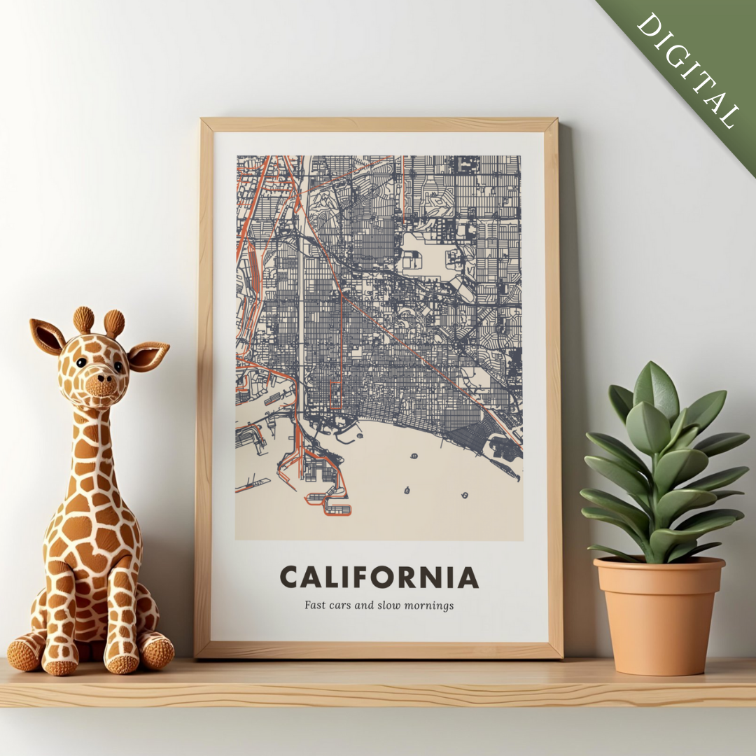 California City Map - Digital