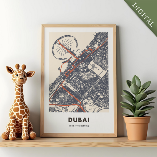 Dubai City Map - Digital