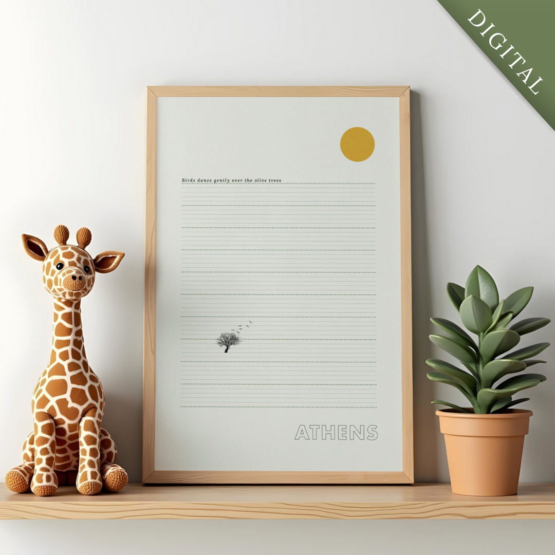 Athens Olive Poster - Digital