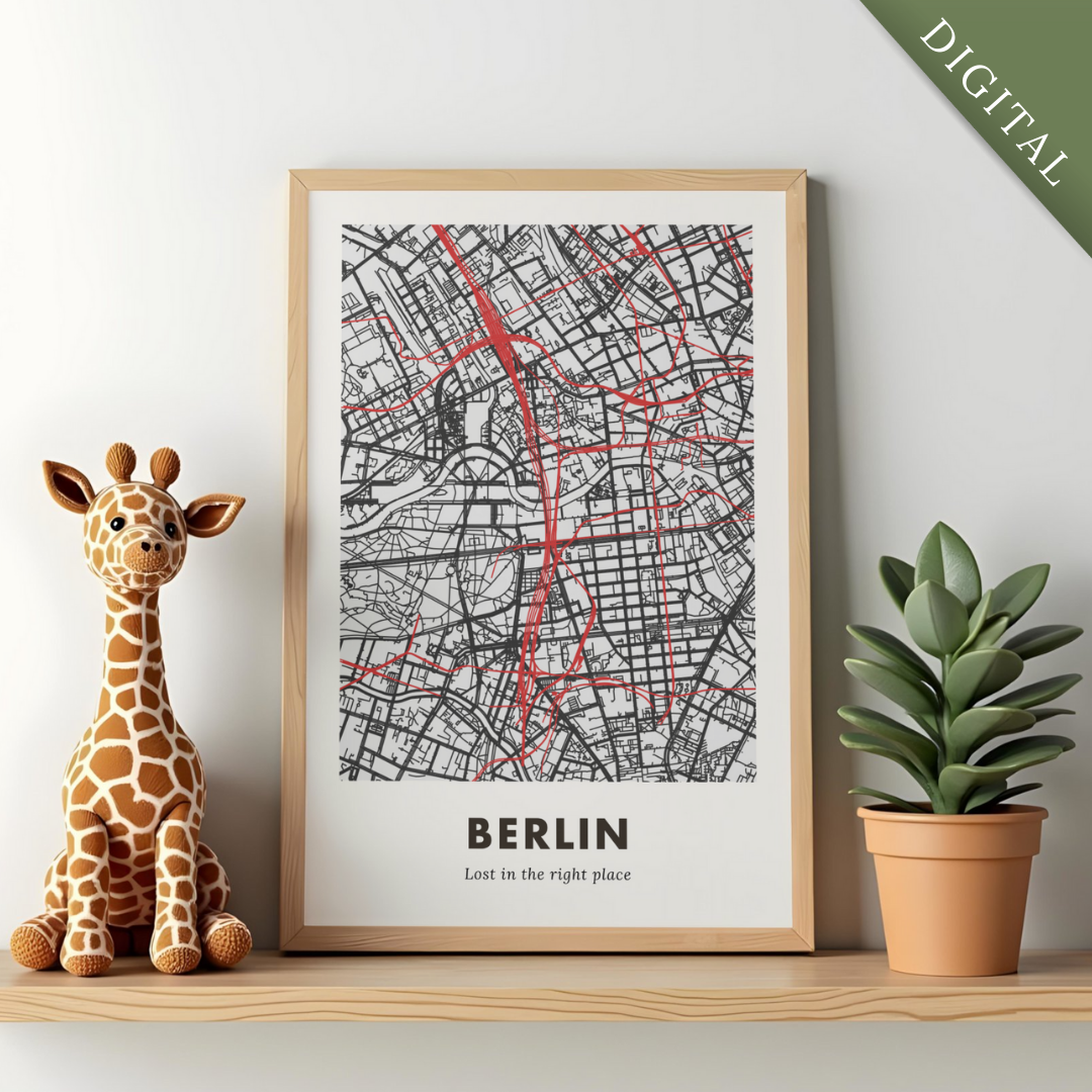 Berlin City Map - Digital