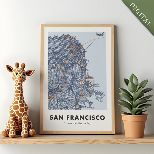 San Francisco City Map - Digital