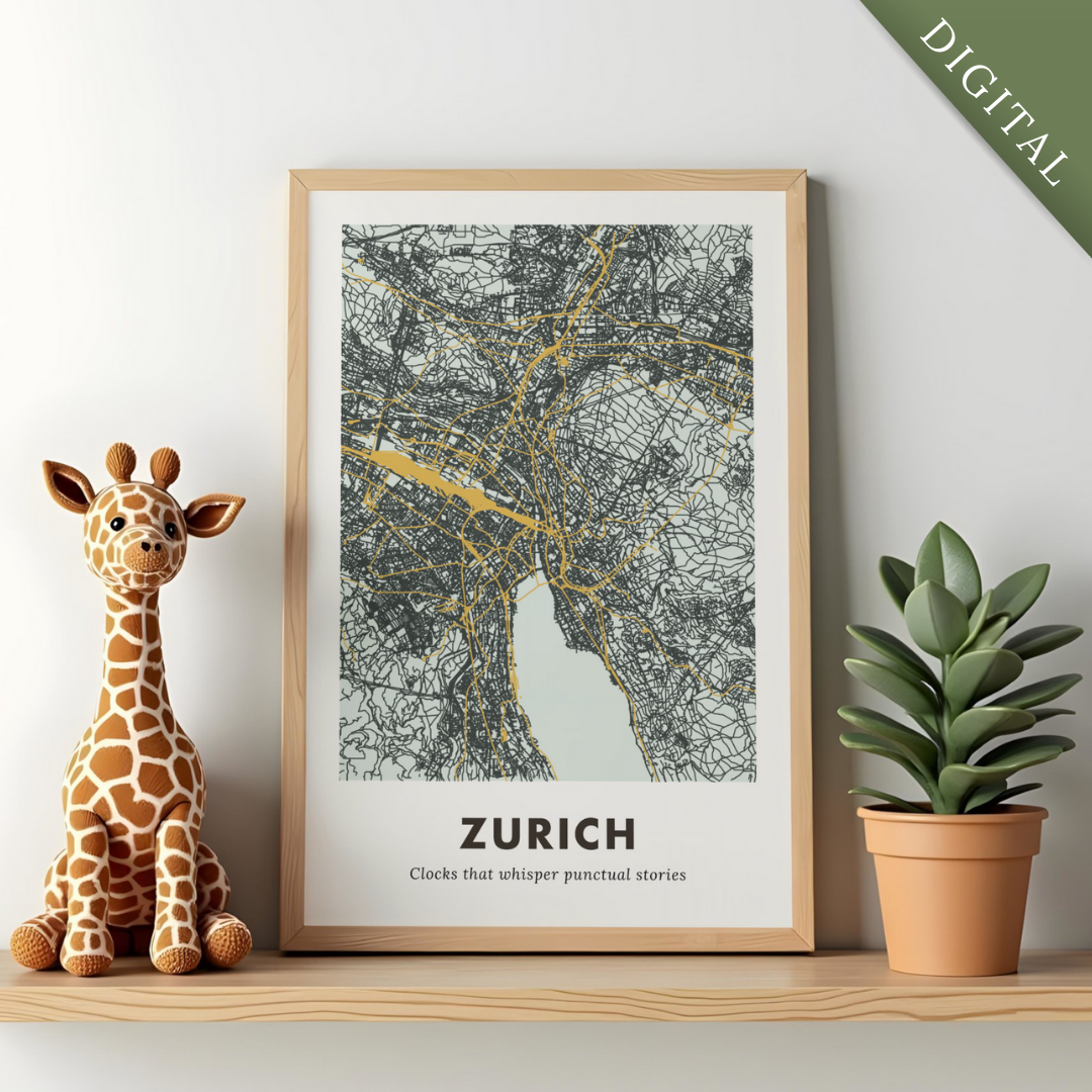 Zurich City Map - Digital