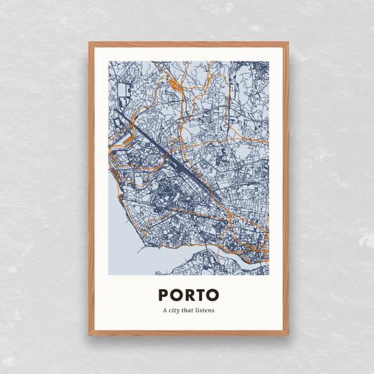Porto City Map - Printed
