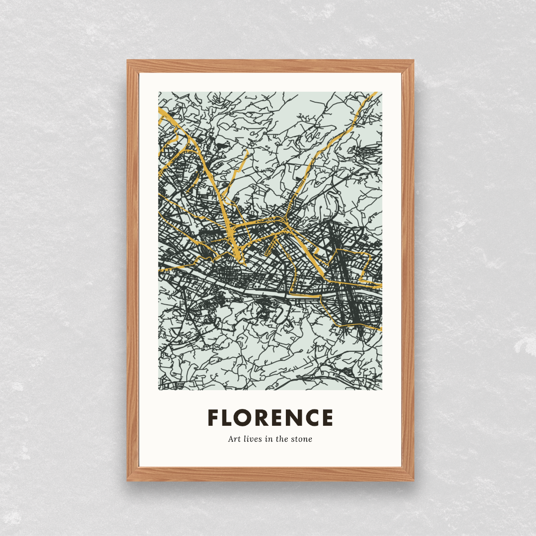 Florence City Map - Printed