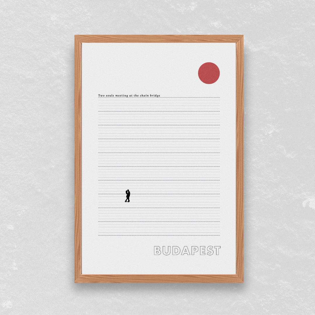 Budapest Bridge Poster - Printed