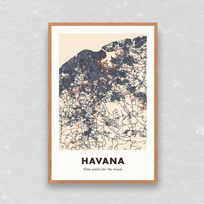 Havana City Map - Digital