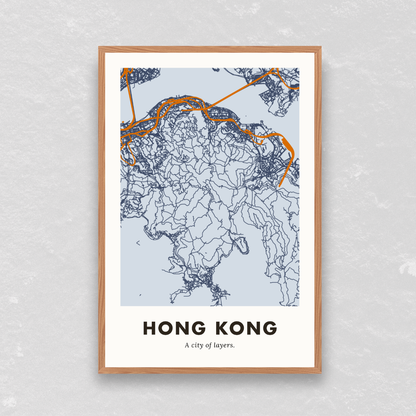 Hong Kong City Map - Digital