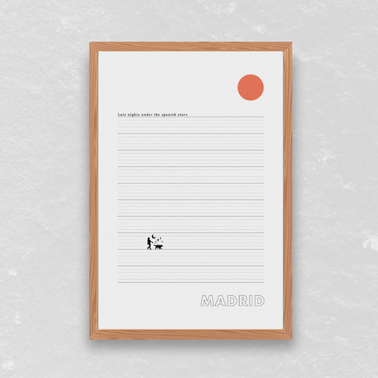 Madrid Stars Poster - Printed