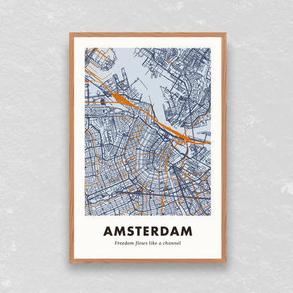 Amsterdam City Map - Digital