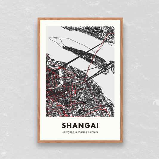 Shanghai City Map - Digital